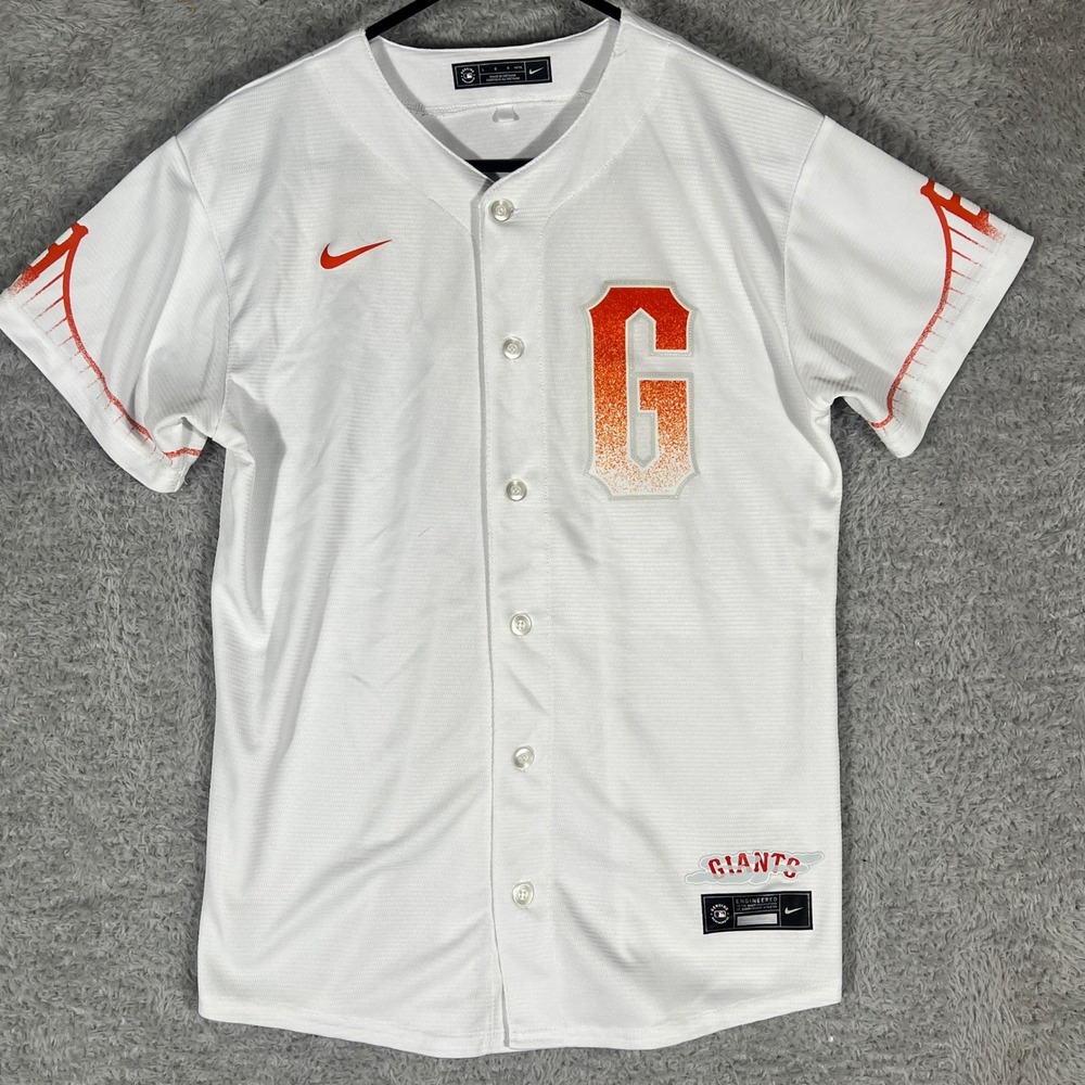 Nike MLB Jersey Youth Large White SF Giants Yastrzemski City Connect #5